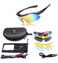 Mens Sunglasses Sports Cycling Sunglasses Color Changing Polarized Sunglasses UV Protection for Cycling Climbing Sports Driving with Bag