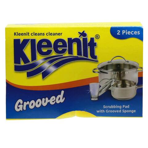 Kleenit Grooved Scrubbing Pad 2 Pieces