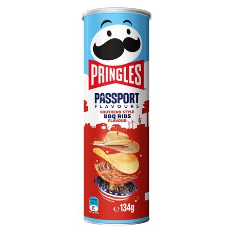 Pringles Southern Style BBQ Ribs 134g price in UAE | Carrefour UAE ...