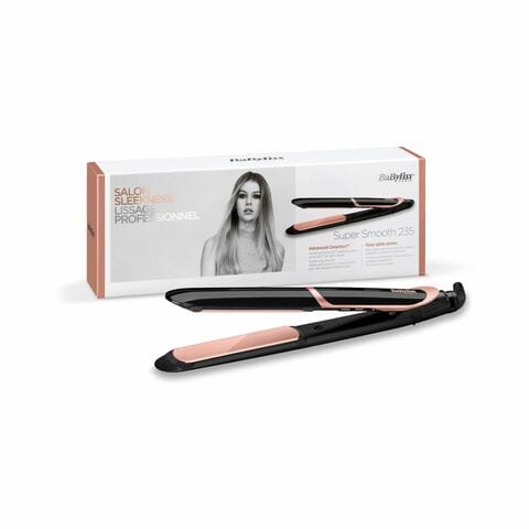 BaByliss Super Smooth 235 Hair Straightener Blush ST391SDE