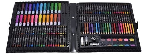 EZGO 168pcs Drawing Pen Art Set Kit Color Pencils Crayon Oil Pastel Water  Kids