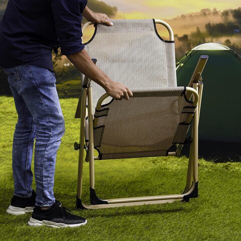 Buy Royalford Camping Chair Light Brown Online Shop Home