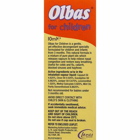 Olbas Oil For Children 10ml