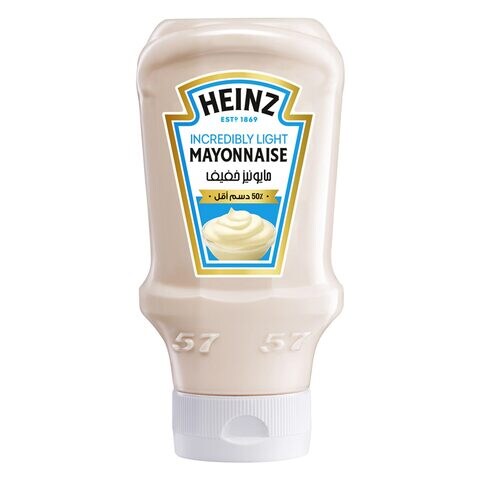 Heinz Mayonnaise Incredibly Light Top Down Squeezy Bottle 225ml