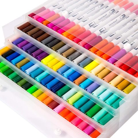 100 colouring deals pens