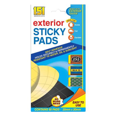 151 Exterior Sticky Pads 80 Pieces