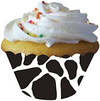 Baby Cow Print - Girl Cupcake Wrappers Cow Print