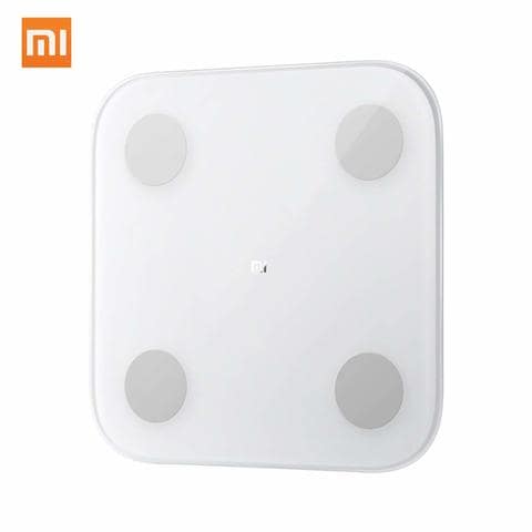 Xiaomi - Mi Body Composition Scale 2 My Fit APP Body Composition 2 Monitor with Hidden LED Display Big Feet Pad Global Version - White
