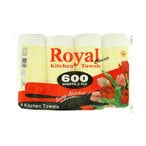 Buy Royal Kitchen Towels White 2 Rolls in UAE