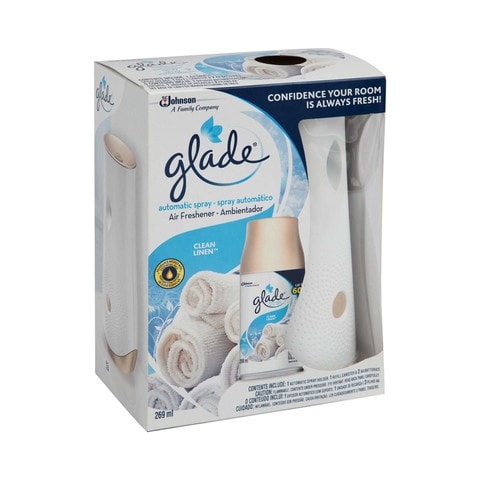 Buy Glade Automatic Air Freshener Spray Clean Linen 269ml Online