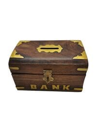 Wood Art Handicrafted Wooden Designed Money Bank/Coin Saving Box/Piggy Bank/Gifts for Kids, Girls, Boys &amp; Adults