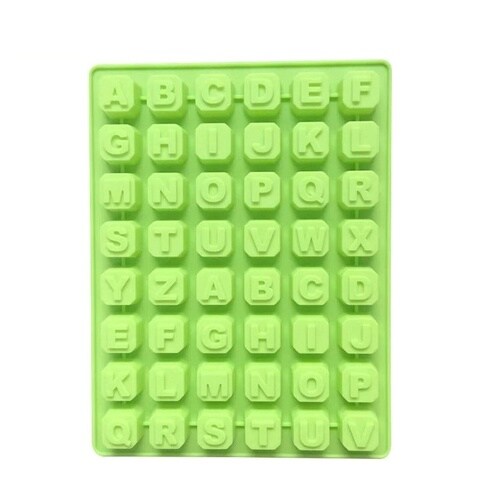 LIHAN  mix color Food-Grade Silicone -40℃ to 230℃ Letter Alphabet Pudding Bakeware Mould Cake Chocolate Ice Maker Mold