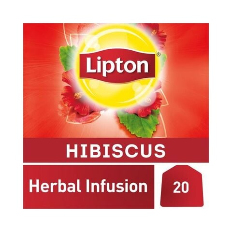 Lipton Hibiscus Flavour Herbal Tea - 20 Tea Bags
