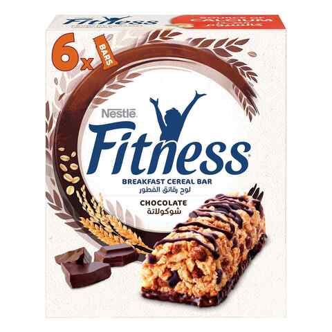 Menagerry vaas Ga op pad Buy Nestle Fitness Chocolate Breakfast Cereal Bar 23.5g Pack of 6 Online -  Shop Food Cupboard on Carrefour UAE