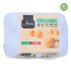 Buy Jenan Organic Brown Eggs 6 Pieces in UAE