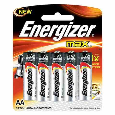 Energizer Max Alkaline Battery AAx8