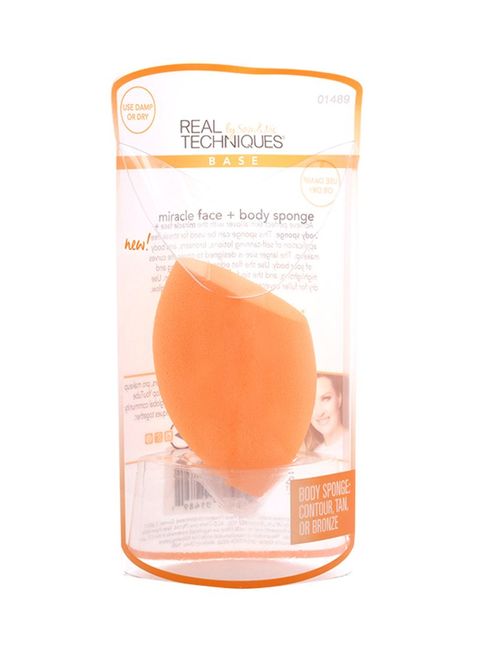 Buy REAL TECHNIQUES Miracle Face And Body Sponge Orange in UAE