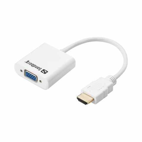 Adaptateur HDMI M/VGA F PSHV1WH-18 Blanc POSS : l'adaptateur à Prix  Carrefour