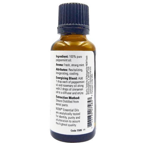 NOW Essential Oils Pure Peppermint Clear 30ml