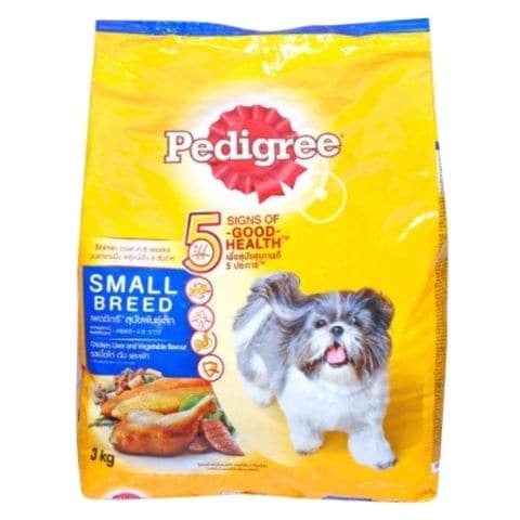 Pedigree Small Breeds Chicken Liver And Vegetables Dog Food 3kg