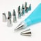 Beauenty - 16Pcs/Set Silicone Pastry Bag Nozzles Diy Icing Piping Cream Reusable Pastry Bags With 16 Nozzle Set Cake Decorating Tools