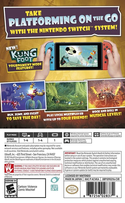 Rayman legends best sale nintendo switch