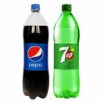 Buy Pepsi And 7Up Carbonated Soft Drink 1.5L Pack of 2 in UAE