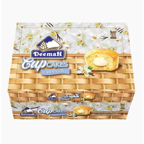 Buy Deemah Cupcakes Vanilla 27g 16 in Saudi Arabia