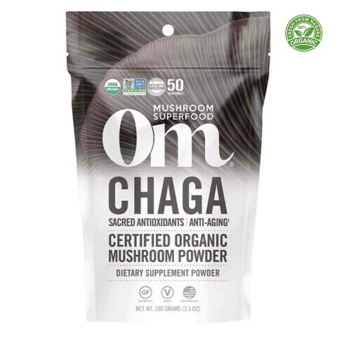 Om Mushroom Superfood Chaga Organic Powder 100g