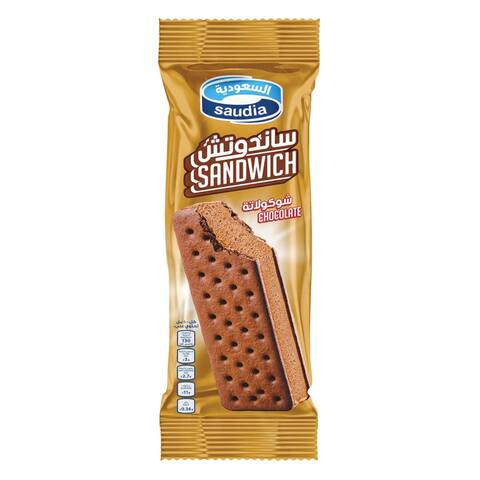 Buy Saudia Ice Cream Sandwich Chocolate 100ml in Saudi Arabia