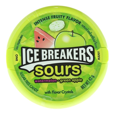 Icebreakers Sours Watermelon And Green Apple Candy 42g