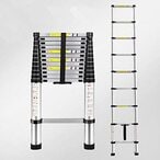 Buy Expansion Ladder I Shape Telescopic Stepladder Fold Super Multi-Function Folding Aluminum Heavy Duty Indoor Outdoor Home (2.0m) in UAE