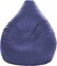 Luxe Decora PVC Bean Bag With Filling, 90x80x80cm (Navy Blue)
