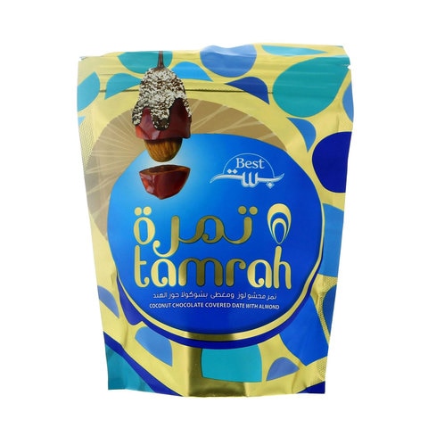 Best Tamrah Coconut Chocolate Covered Date With Almond 100g
