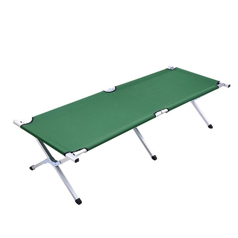 Portable folding outlet cot