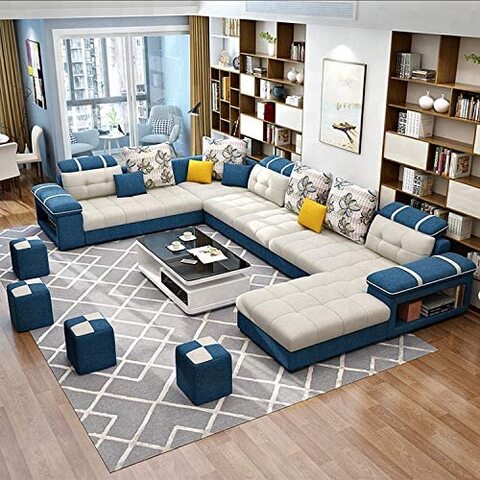 Blue store sofa sets