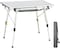 Outdoor Folding Portable Picnic Camping Table with Aluminum Legs Adjustable Height Roll Up Table Top Mesh Layer