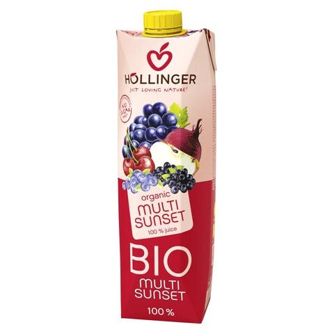 Hollinger Organic Multi Sunset Mixed Fruit Juice 1L
