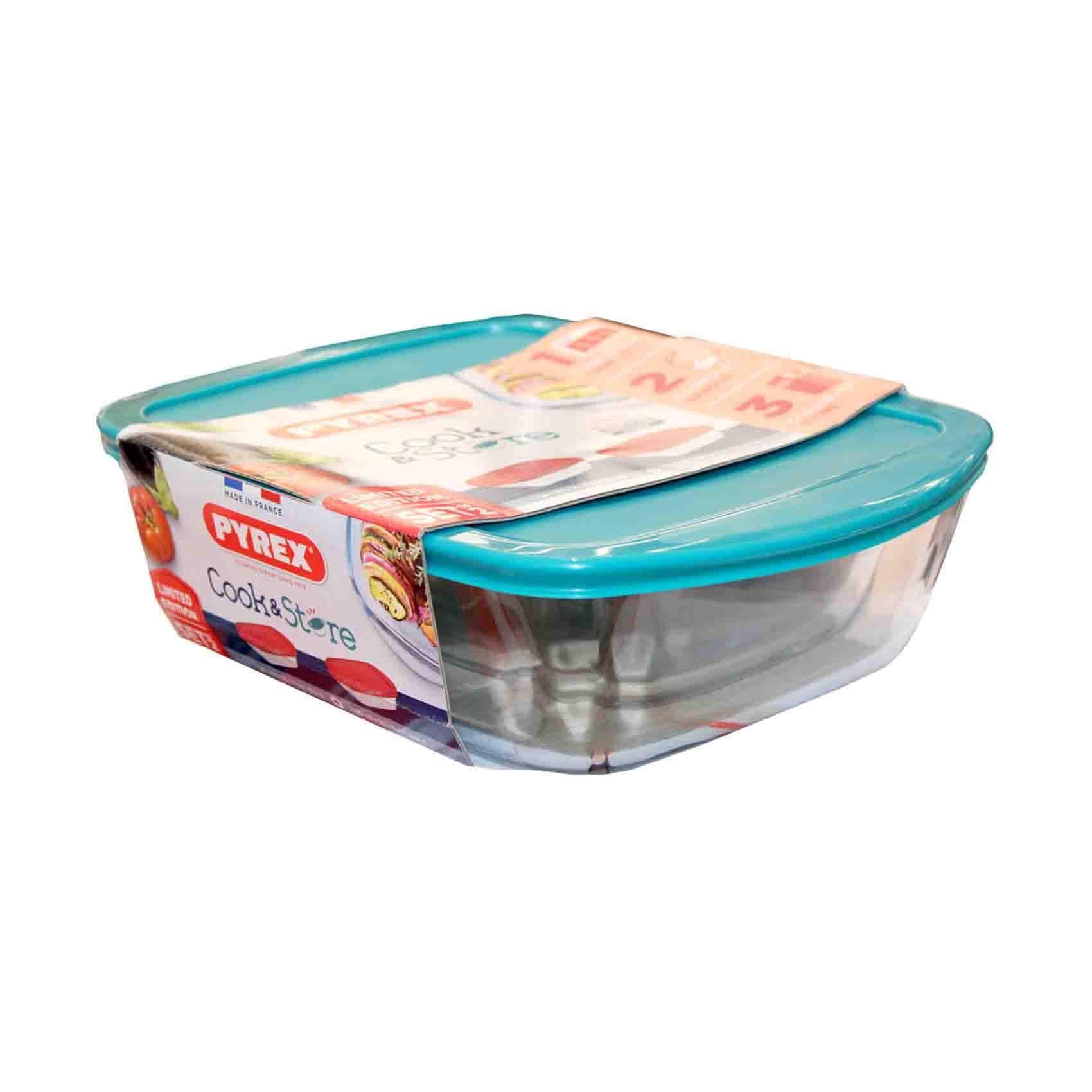 Pyrex 4-Lock 1 Cup Square Storage Container Set with Lids - Shop Food  Storage at H-E-B