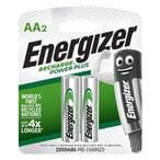 Buy Energizer rechargeable batteries AA  2 pieces in Saudi Arabia