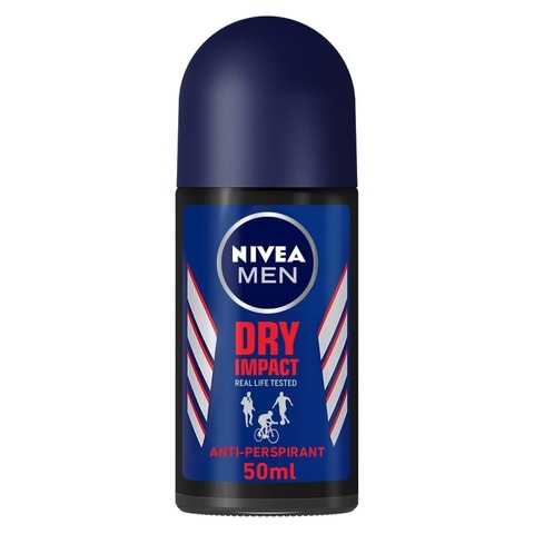 NIVEA MEN Antiperspirant Roll-on for Men  Dry Impact  50ml