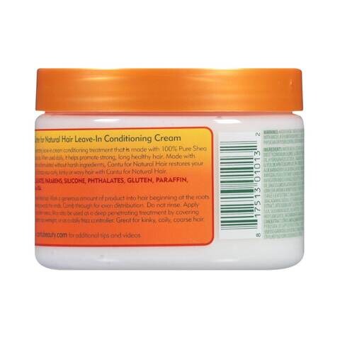 Cantu Shea Butter Leave-In Conditioning Cream For Natural Hair White 340g