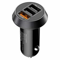 TotuLife Smart Series QC Car Charger and 3-in-1 Charging Cable Black