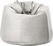 Luxe Decora Soft Suede Velvet Bean Bag With Filling (XL, Off White)