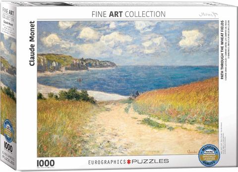 Eurographic Puzzles - Path Through The Wheat Fields By Claude Monet 1000Pcs
