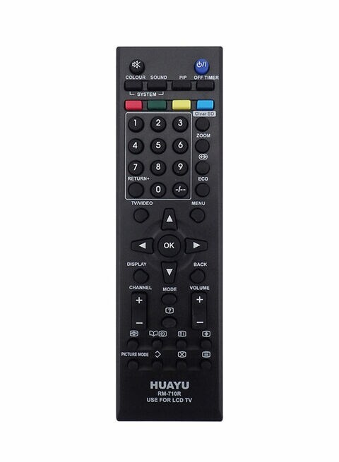 Huayu Universal Remote Control For All Jvc Lcd/Led Tv Black