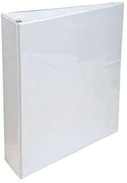 White Presentation Ring Binder A44D Ring 4Inch Spine  Pack of 10pcs