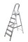 STANLEY Step Ladder, 6 Steps Aluminum Ladder with Non-Slip Rubber Edge Guards &amp; 150 KG Loading Capacity - EN131 Approved