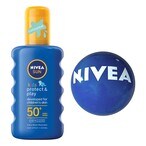 Buy Nivea Sun Kids Moisturising Spray SPF 50+ 200ml + Beach Ball Free in UAE