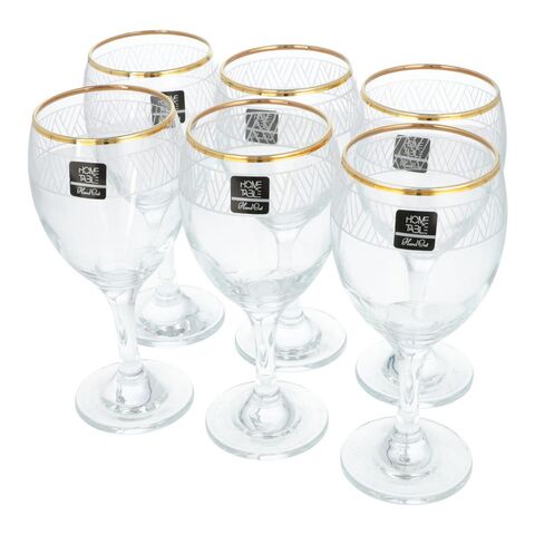 Pasabahce Golden Touch Imperial Stemware Glass Set (44272) 6 pcs